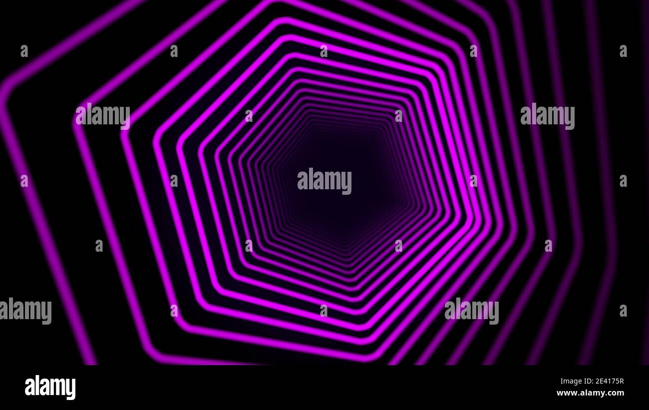 Abstract Hi Tech geometric futuristic modern tunnel background motion ...