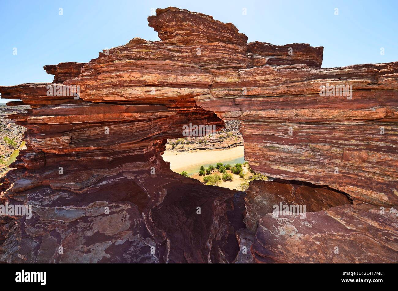 Australia, Kalbarri National Park, nature's window and Murchison river