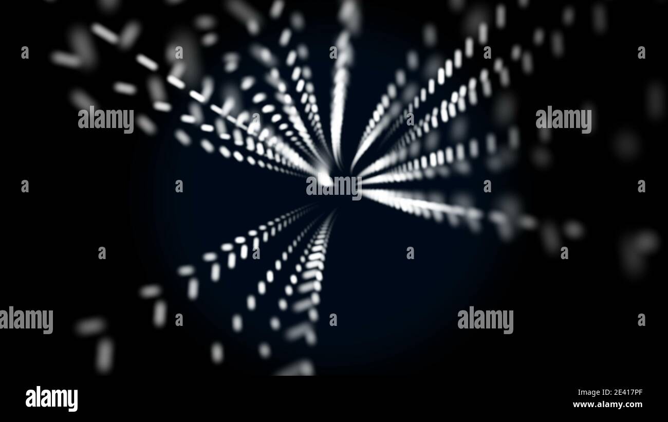 Abstract Hi Tech geometric futuristic modern tunnel background motion ...