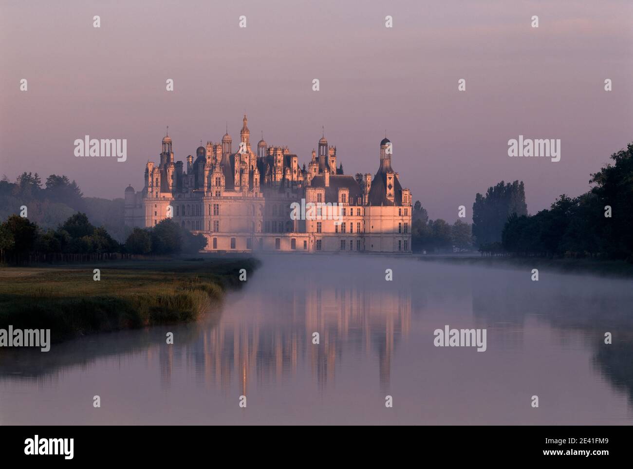 Blick von Nordosten auf das Schloß Stock Photo