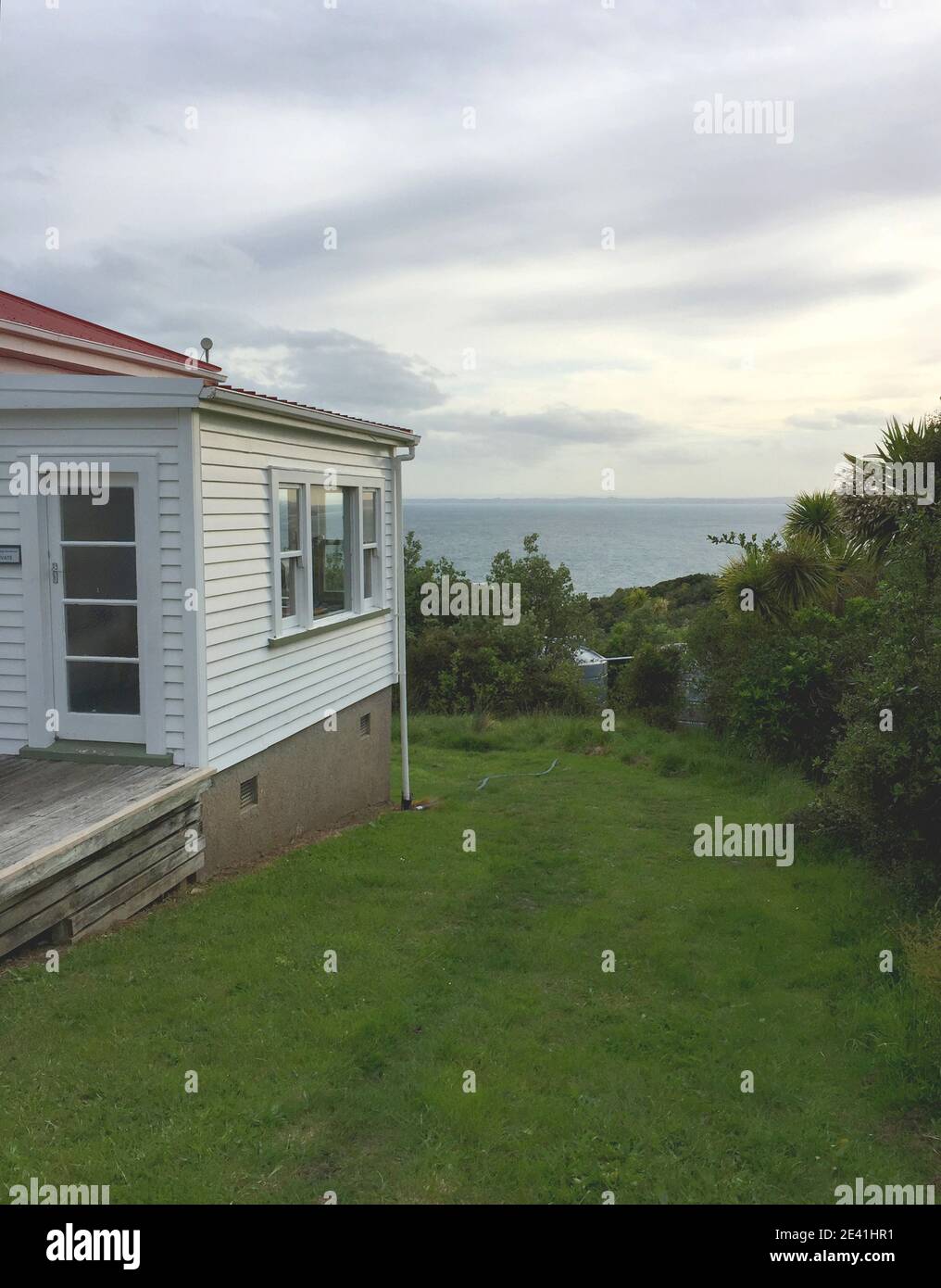 Bunk house on Tiritiri Matangi Island in Hauraki Gulf, New Zealand, Northern Island, Tiritiri Matangi Island Stock Photo