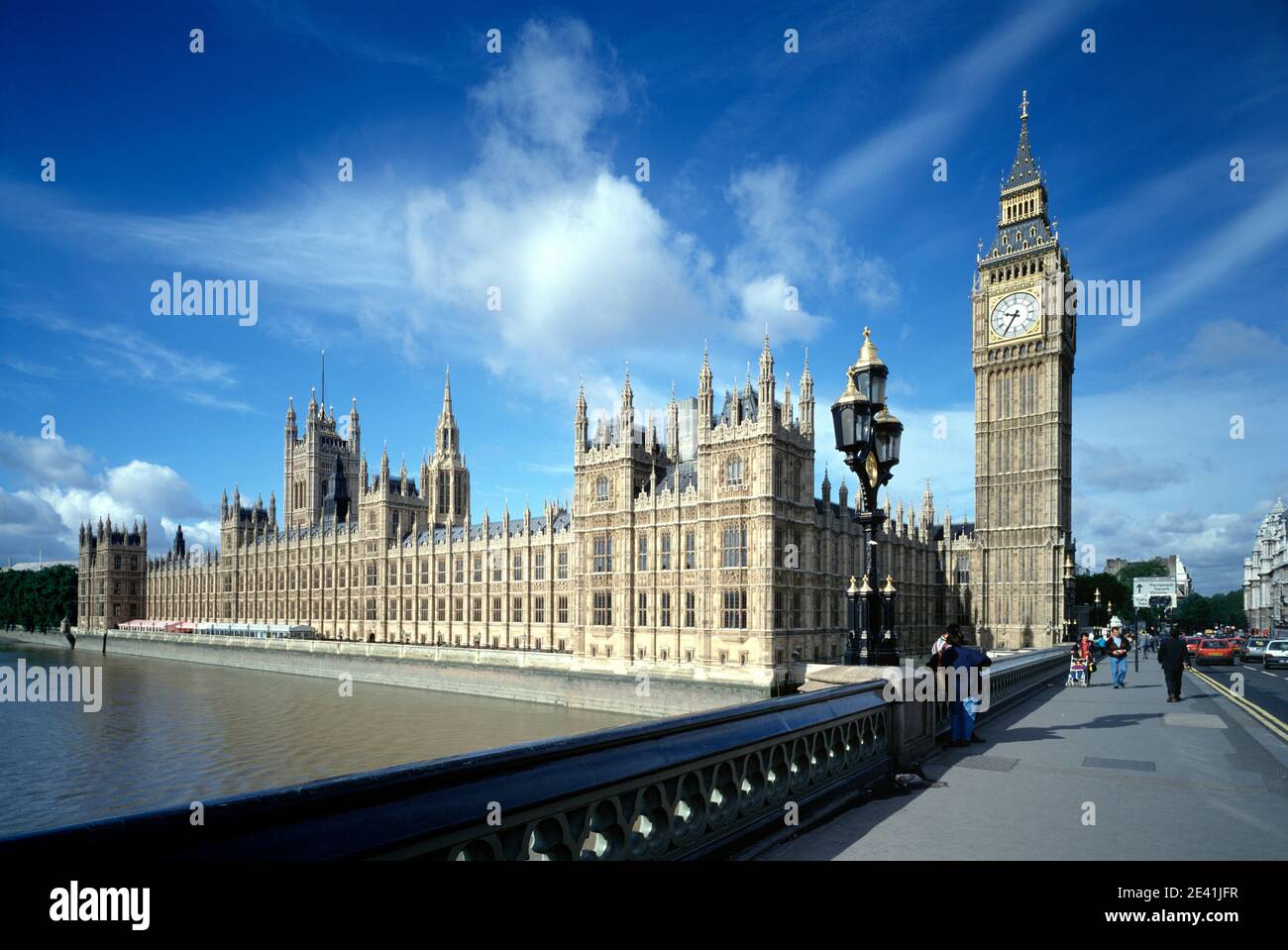 Westminster Bridge mit Big Ben Stock Photo