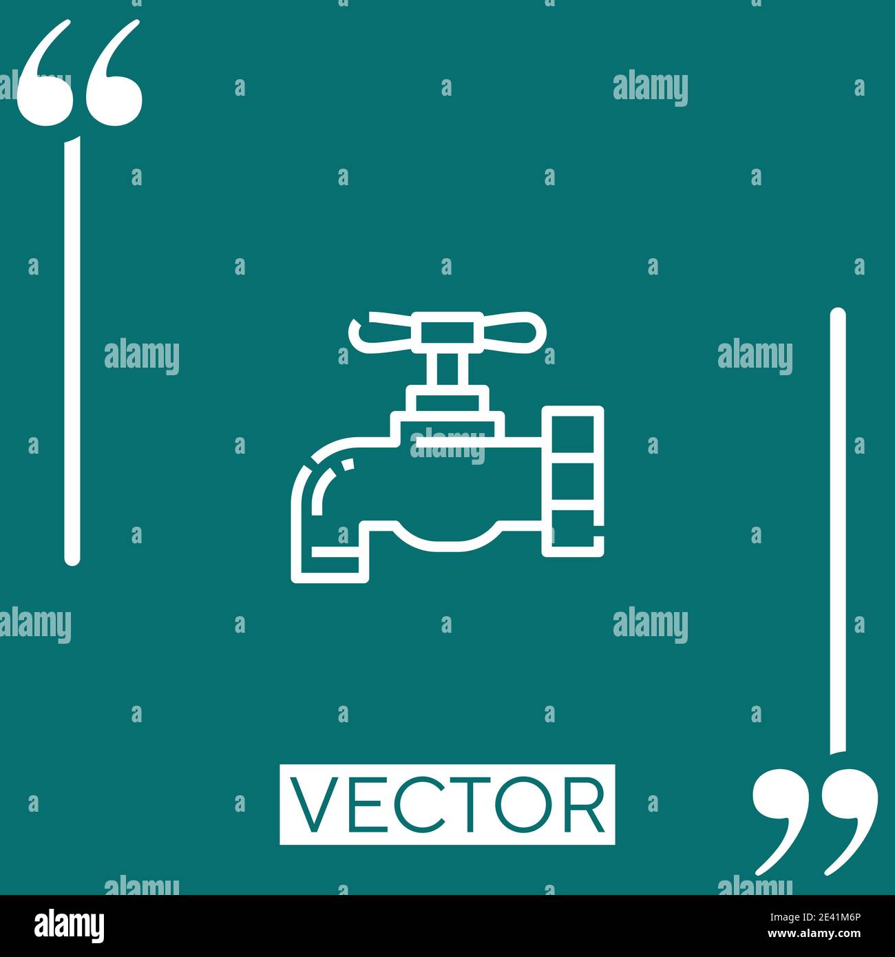tap vector icon Linear icon. Editable stroke line Stock Vector