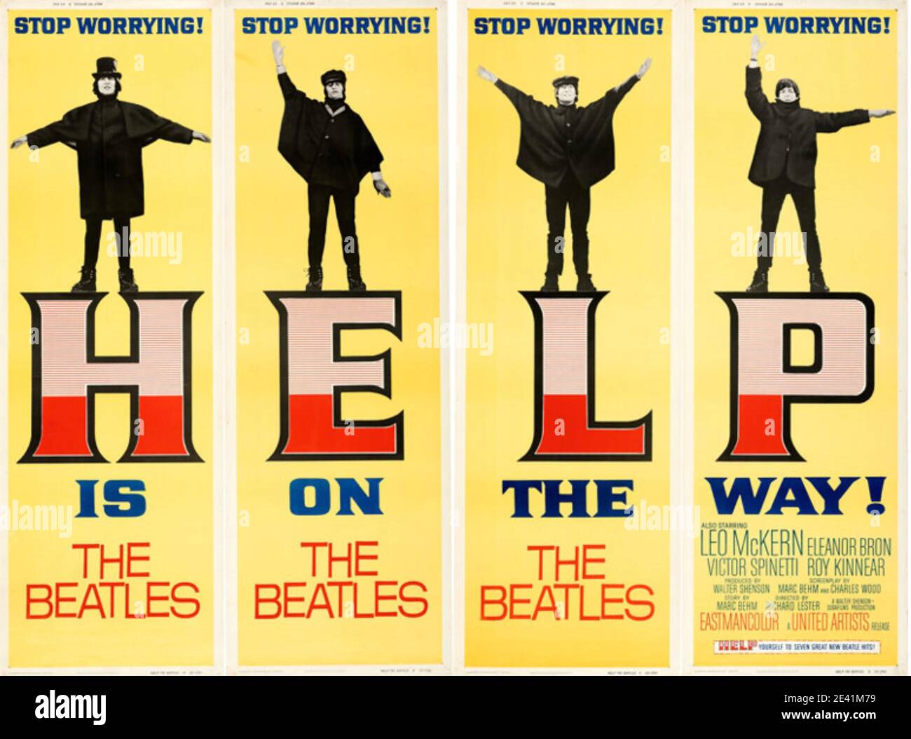 HELP !  1965 United Artists film with the Beatles Stock Photo