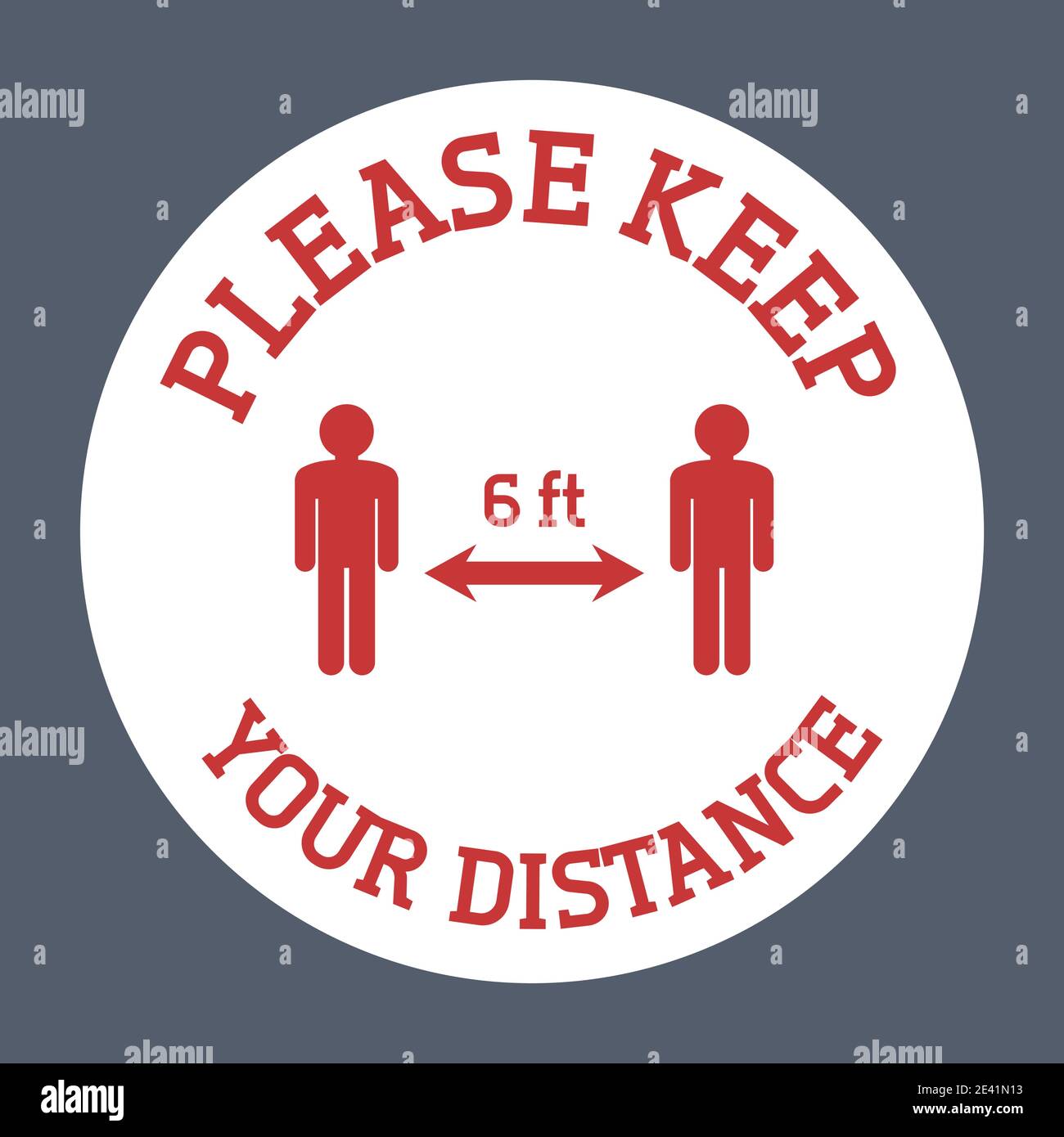 Please keep your distance floor sticker. Social distancing floor ...