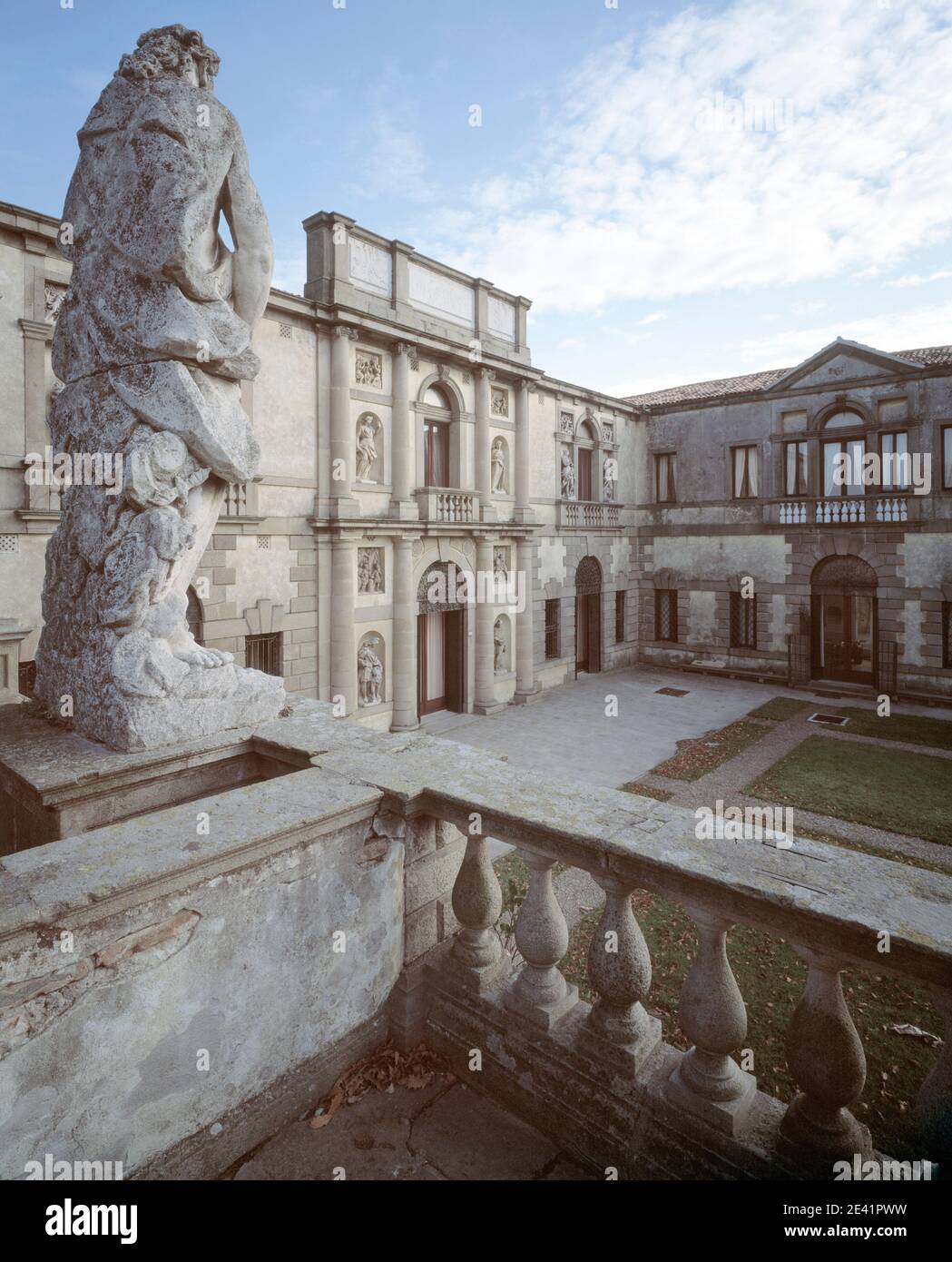 Villa mit den Bauten Vicenzo Scamozis und Andrea Tiralis Stock Photo