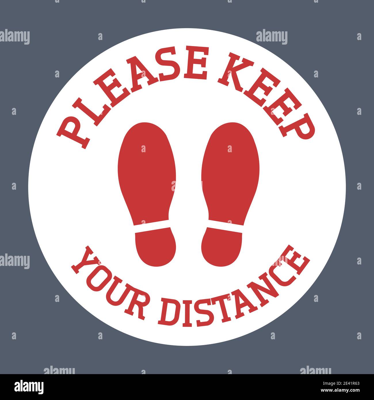 Please keep your distance floor sticker. Social distancing floor ...