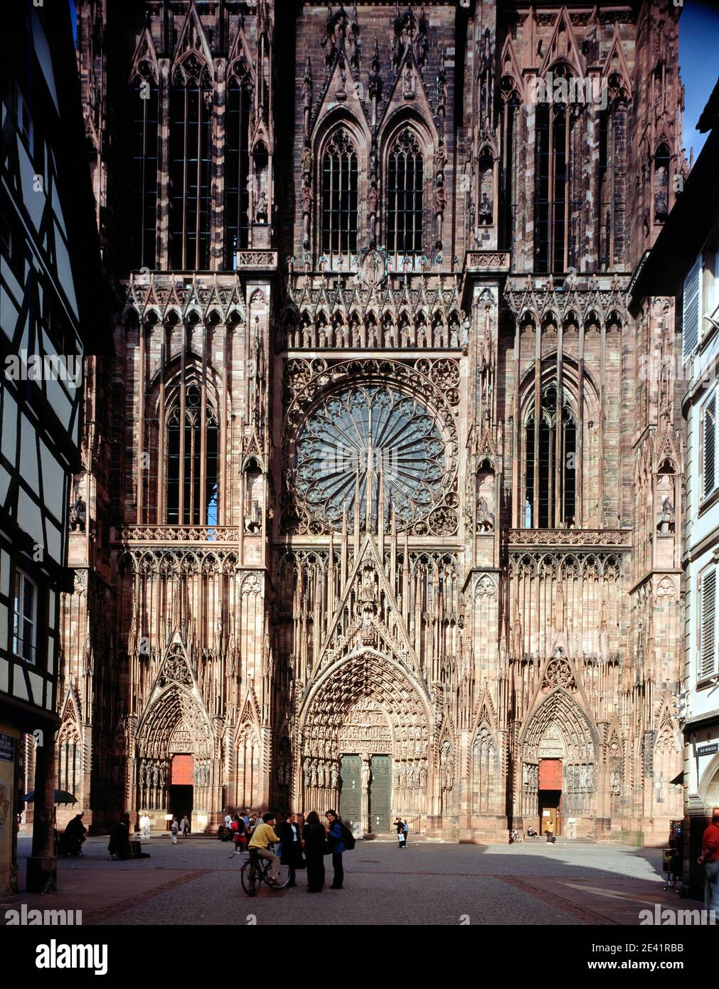 Straßburg,Strasbourg Dom Kirche,Frankreich,Magnet Poly 3D,Standmodell,Tag 