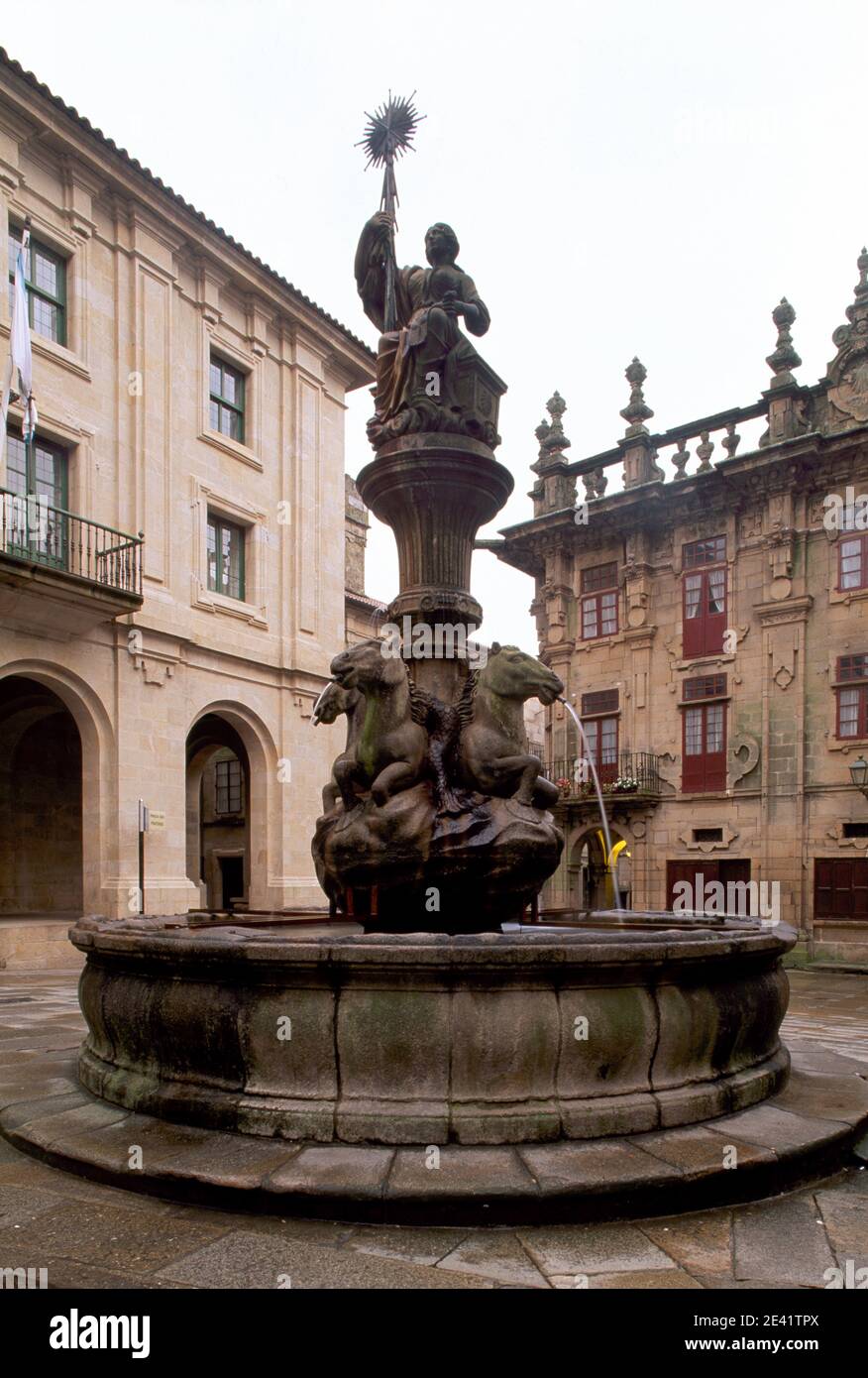 Pferdebrunnen von 1825 Stock Photo Alamy