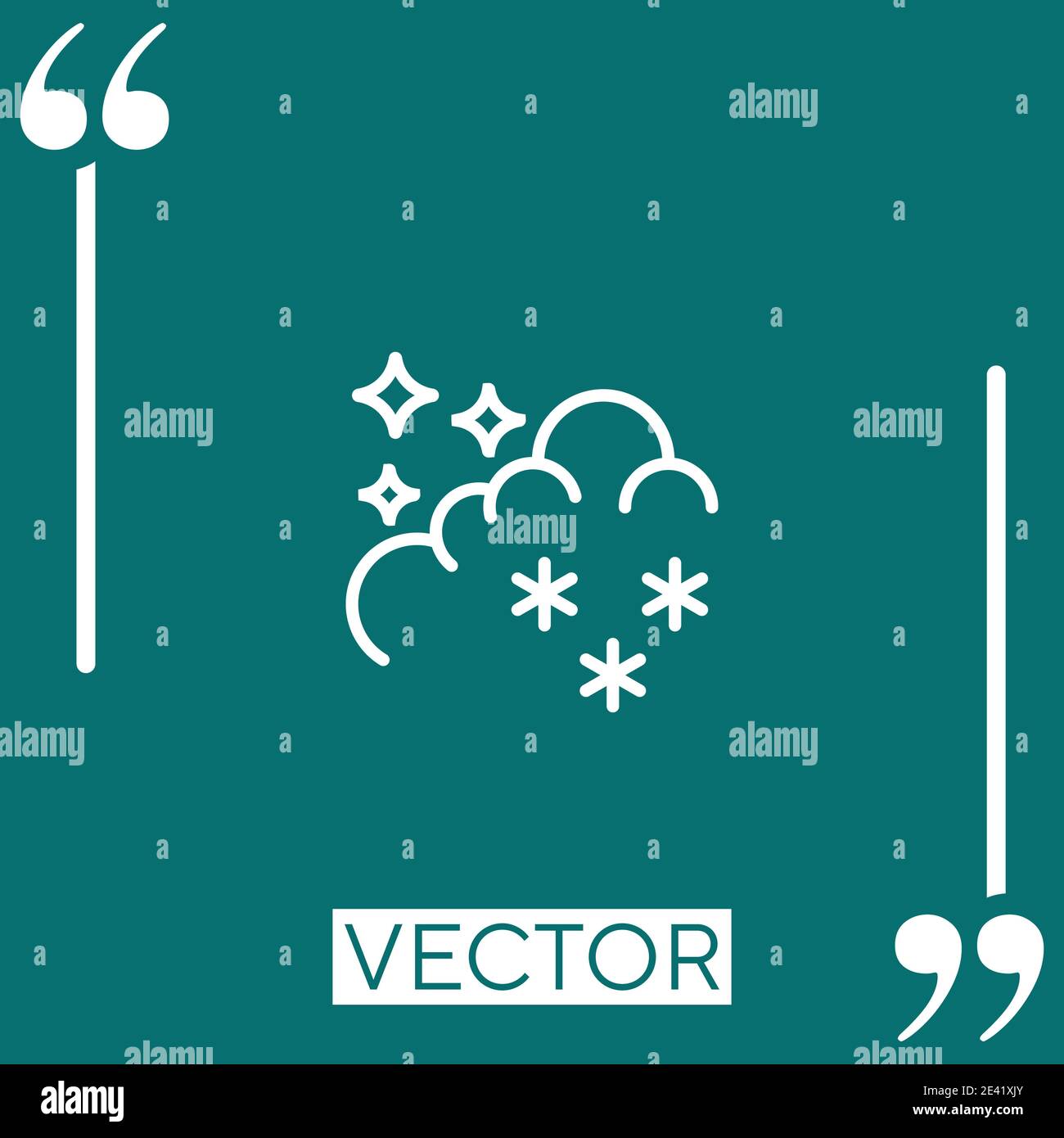 stars vector icon Linear icon. Editable stroke line Stock Vector