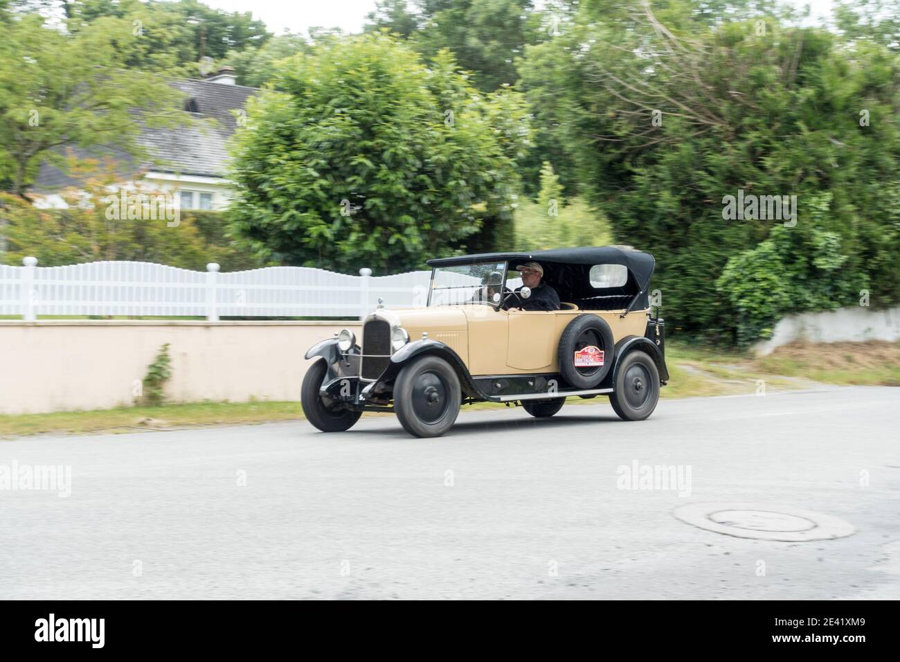 Brittany ancient car Rally Stock Photo Alamy