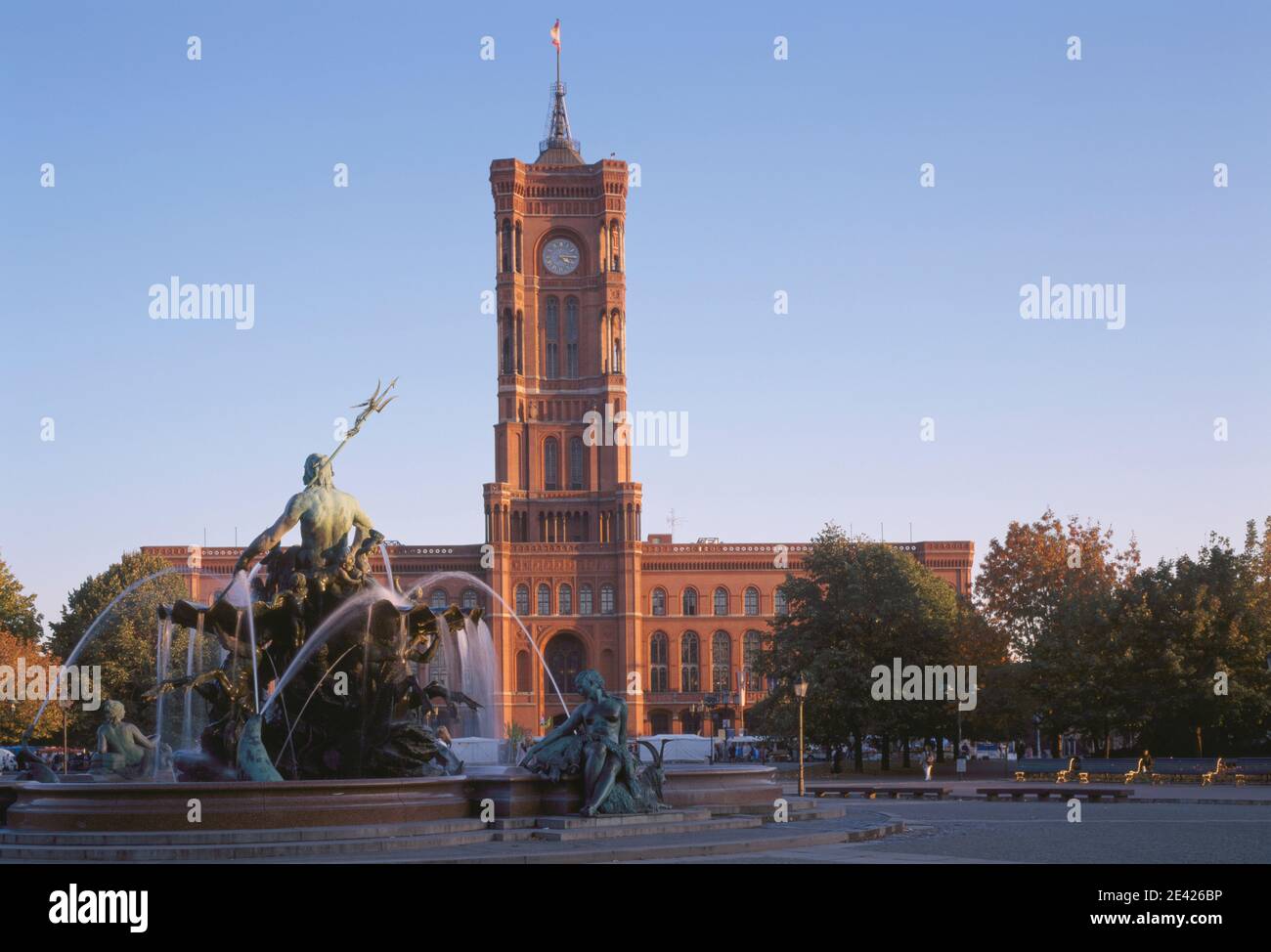 Neptunbrunnen Stock Photo