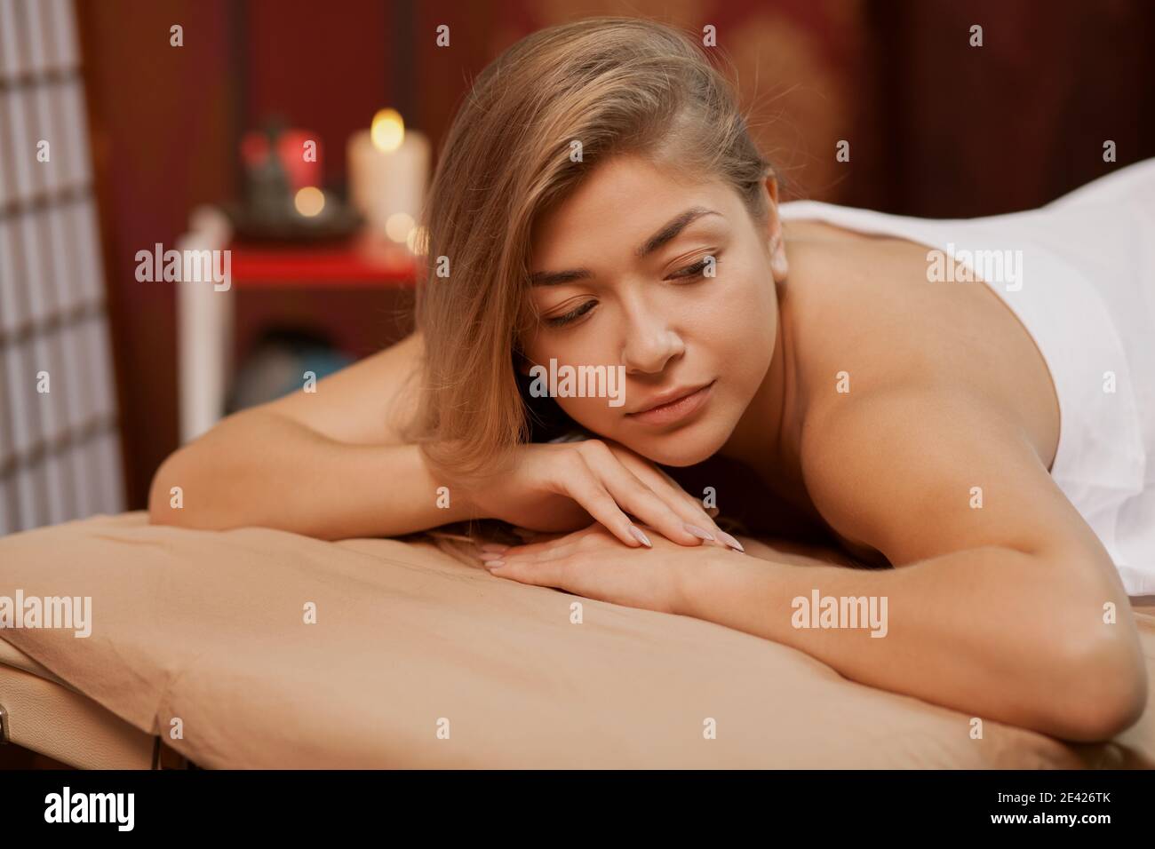 Lovely women relaxing sensual massage