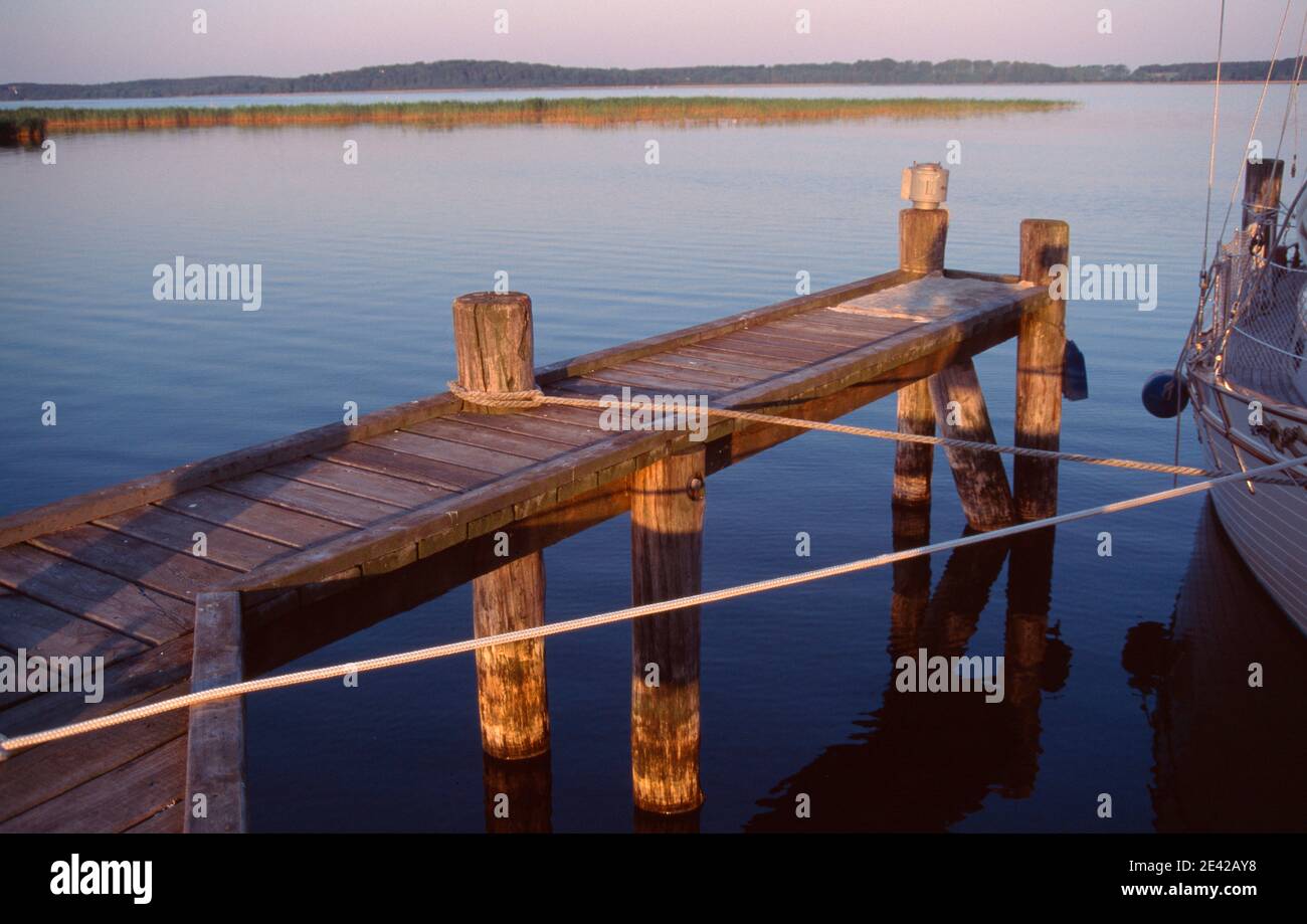 Steg am Hafen Stock Photo