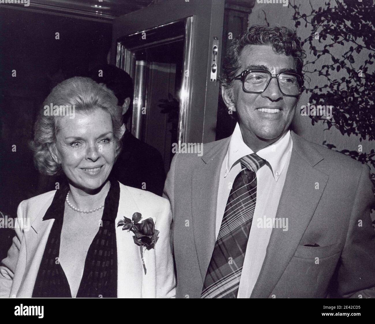 Dean Martin Jeanne Biegger at Jimmy's restaurant in Beverly Hills