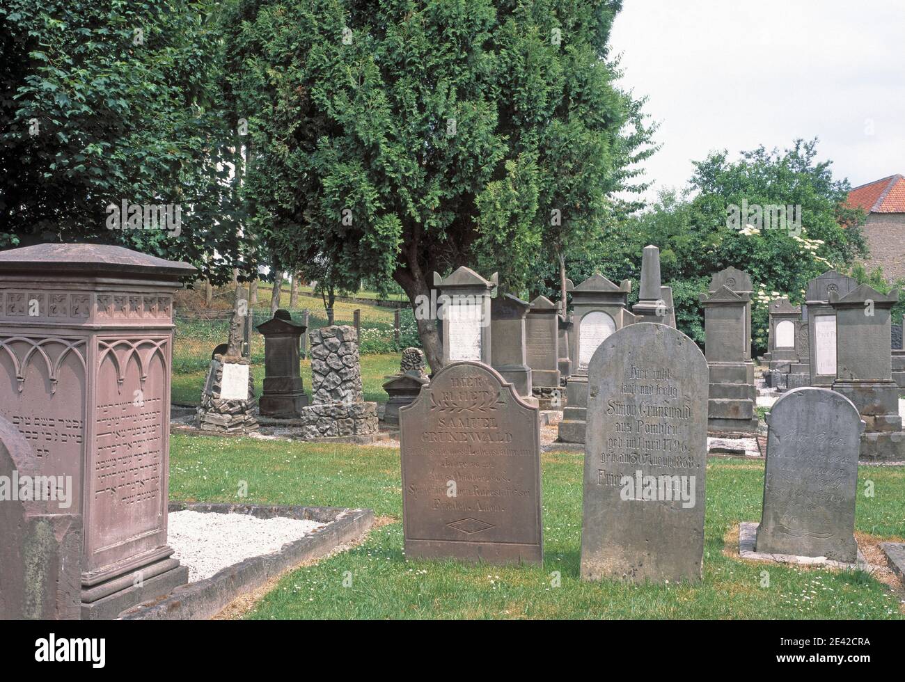 historischer jüdischer Friedhof Stock Photo