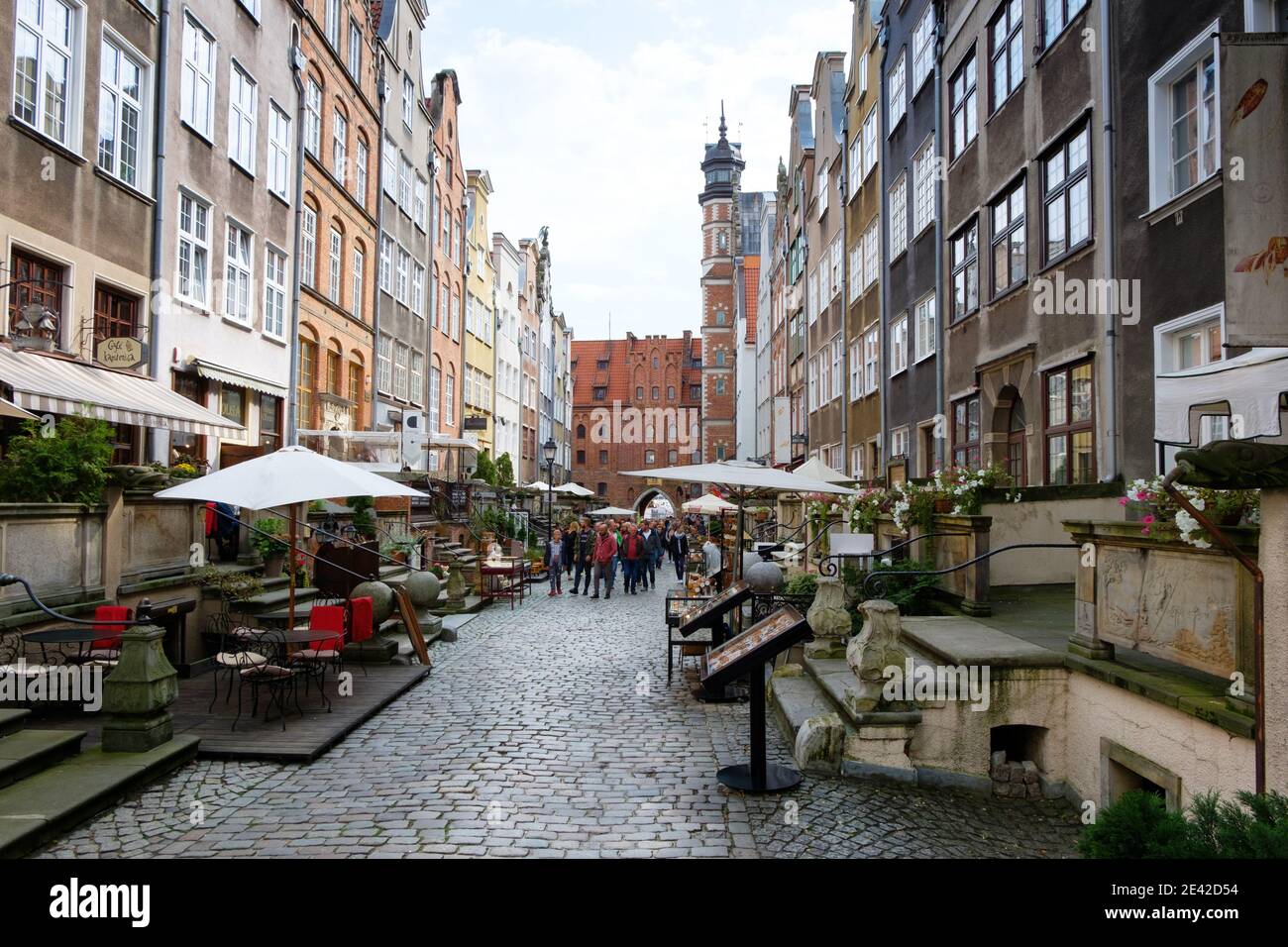 GDANSK, POLAND - SEPTEMBER 09, 2017: Streets in historical center of Gdansk Stock Photo
