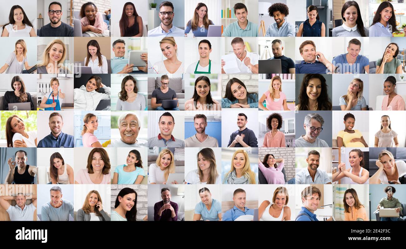 Human face collage hi-res stock photography and images - Alamy