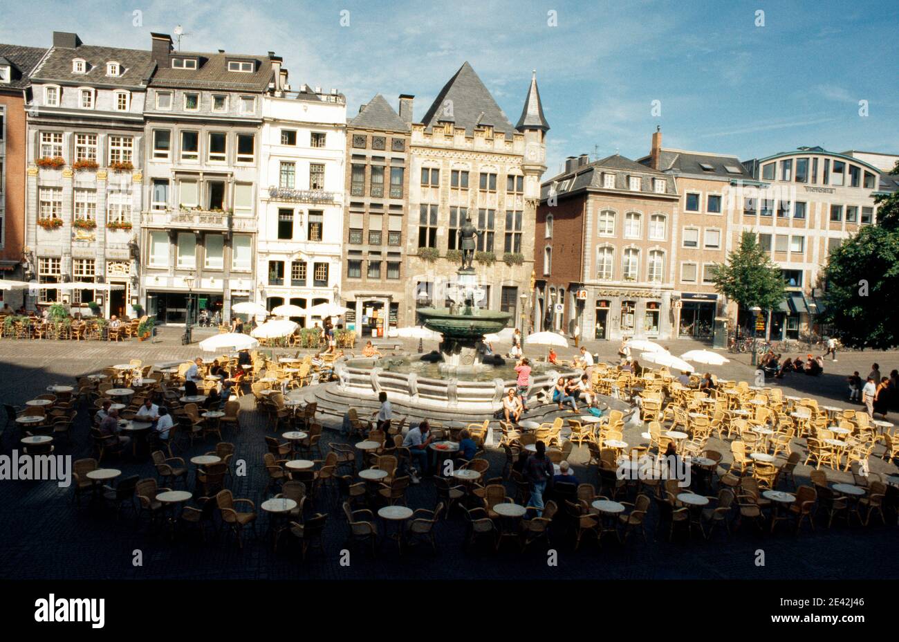 Markt am Rathaus mit Haus Lˆwenstein Stock Photo