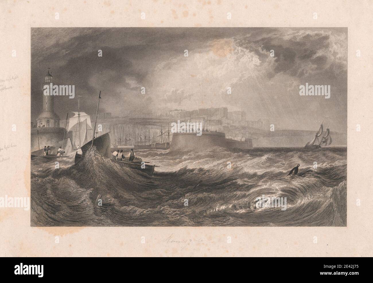 Print made by Robert Wallis, 1794â€“1878, British, Ramsgate, 1814 to ...