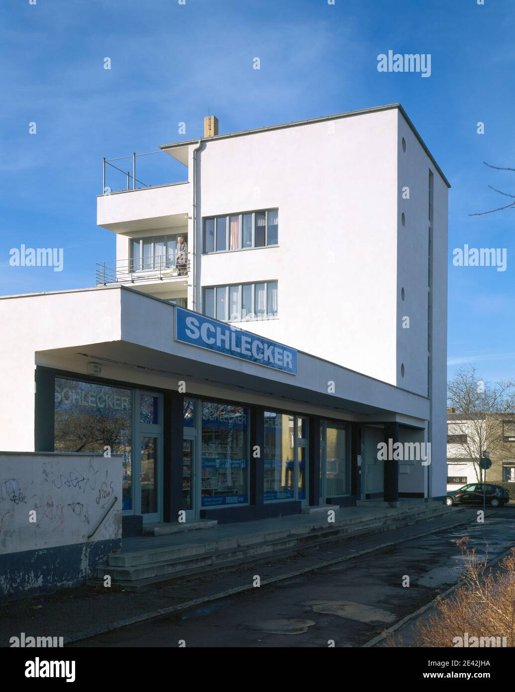 Zentrum der Siedlung, Hochhaus Stock Photo