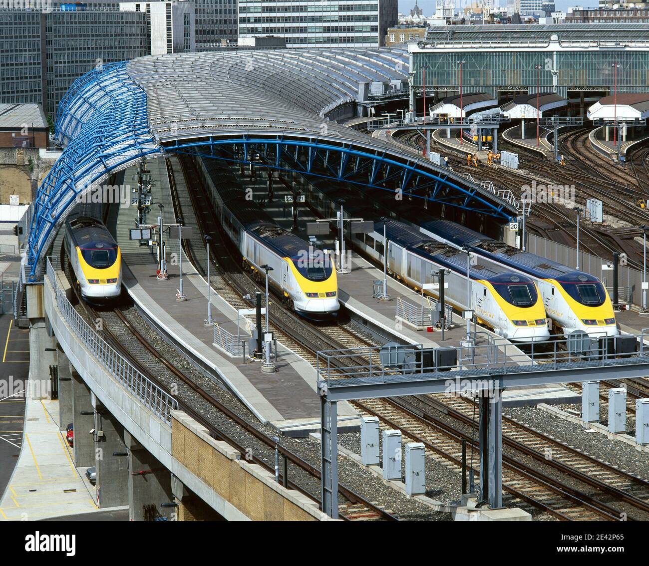Waterloo International Terminal, London, 1993. Nicholas Grimshaw & Partners Stock Photo