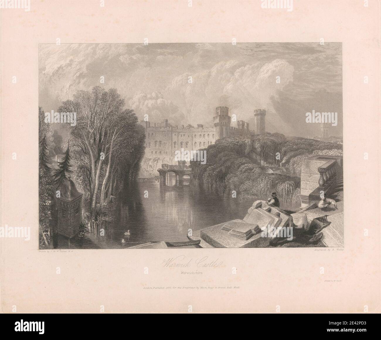 Robert Wallis, 1794â€“1878, British, Warwick Castle, Warwickshire, 1832