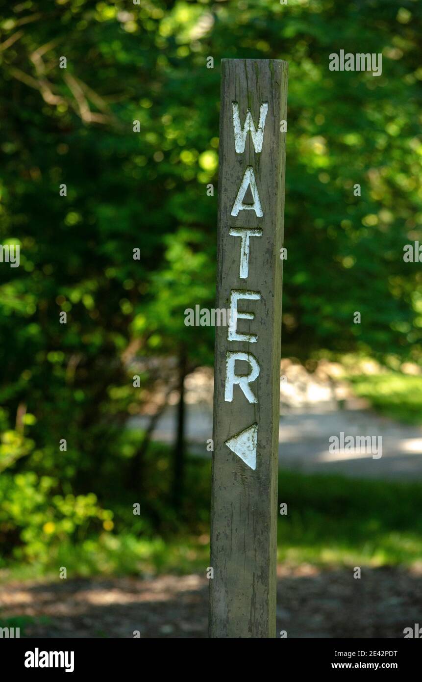 Water sign Stock Photo