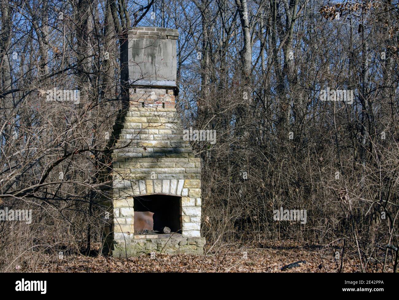 fireplace chimney Stock Photo