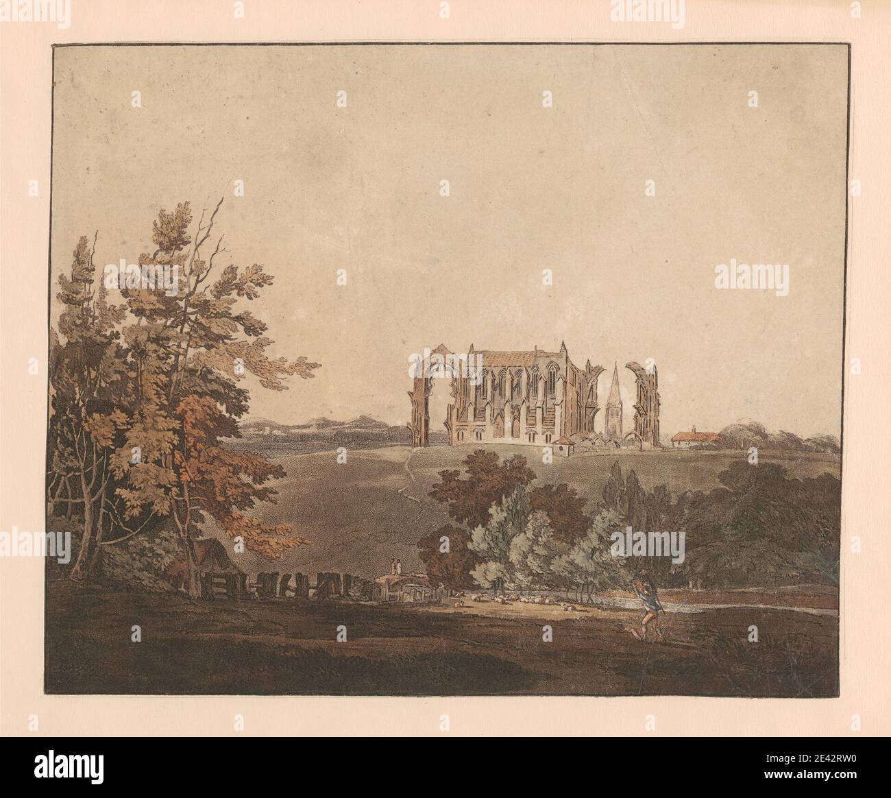 Richard Gilson Reeve, 1803â€“1889, Malmsbury Abbey, 1807-1809. Stock Photo