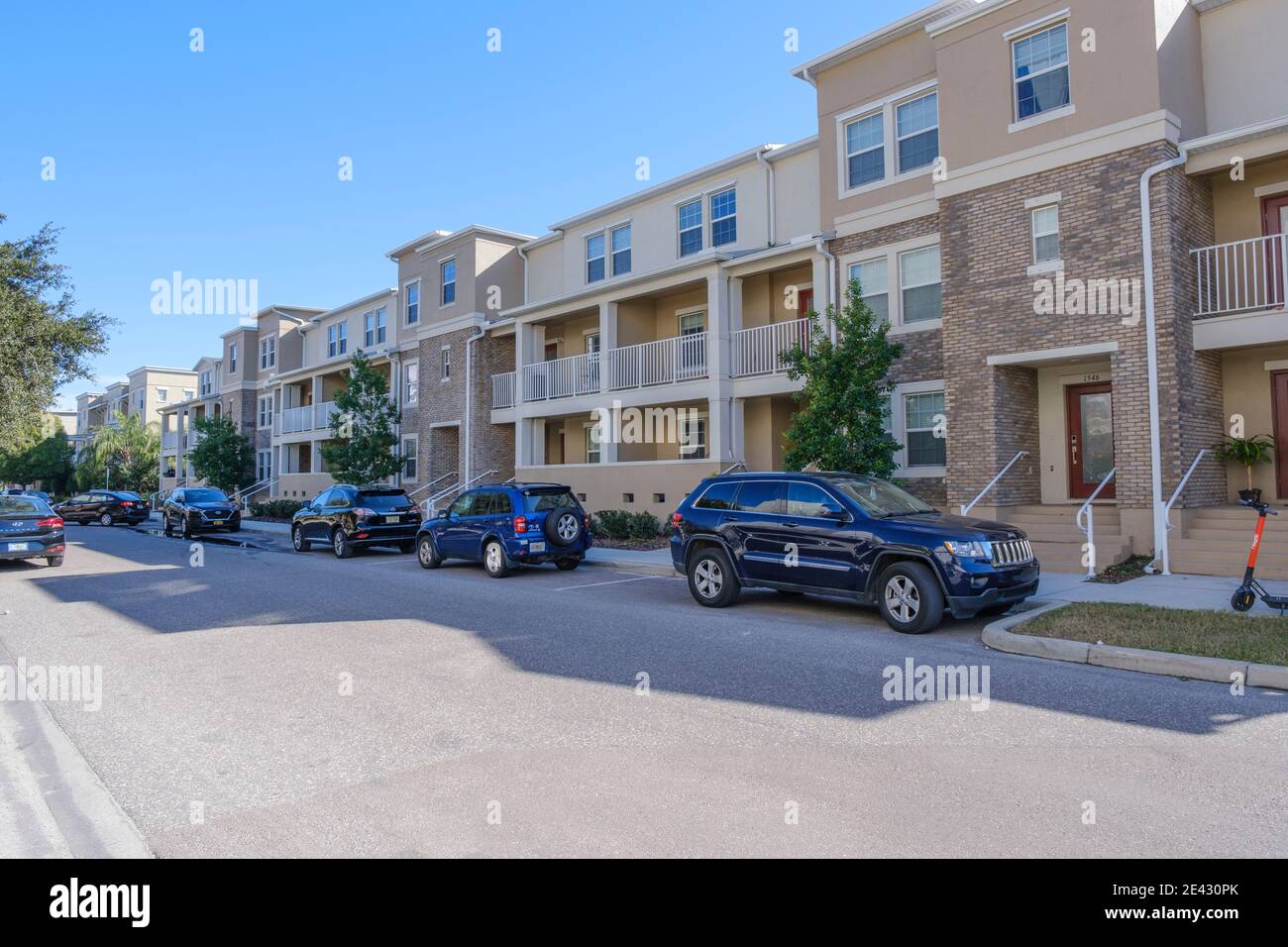 Apartments in gentrified neighborhood Hyde Park, Tampa, Florida Stock