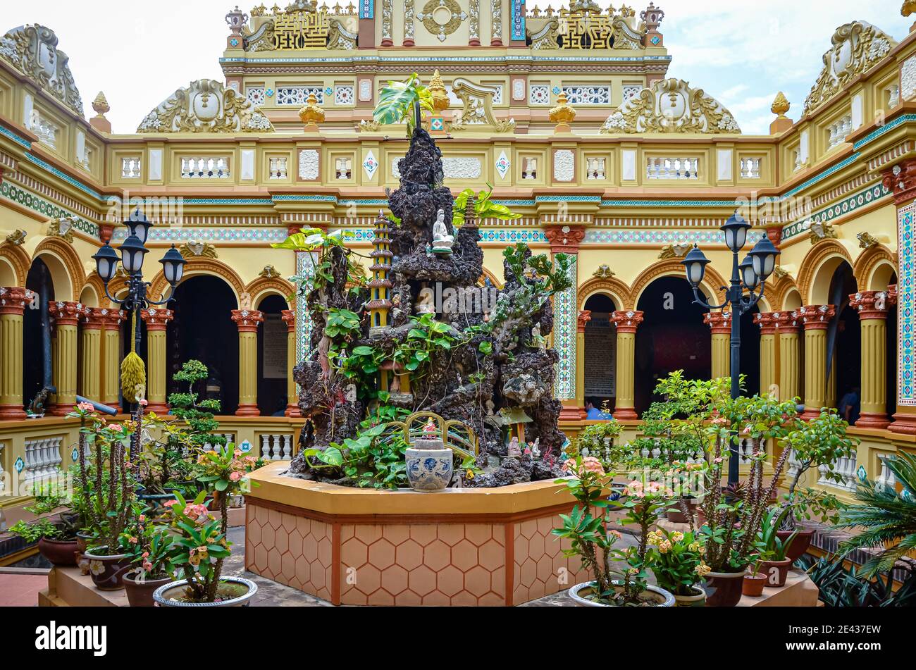 Vinh Trang Pagoda, Vietnam Stock Photo