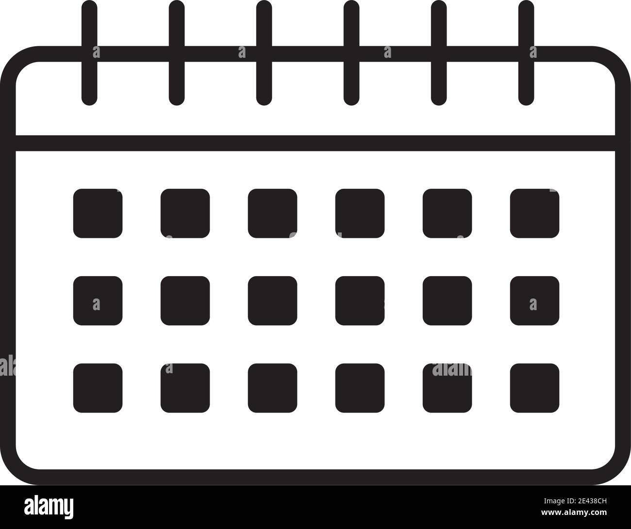 June calendar icon vector flat illustration style month hi-res stock ...