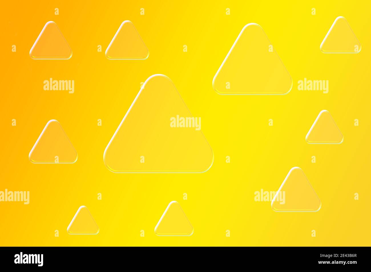 Yellow background with triangles of different sizes - background ...