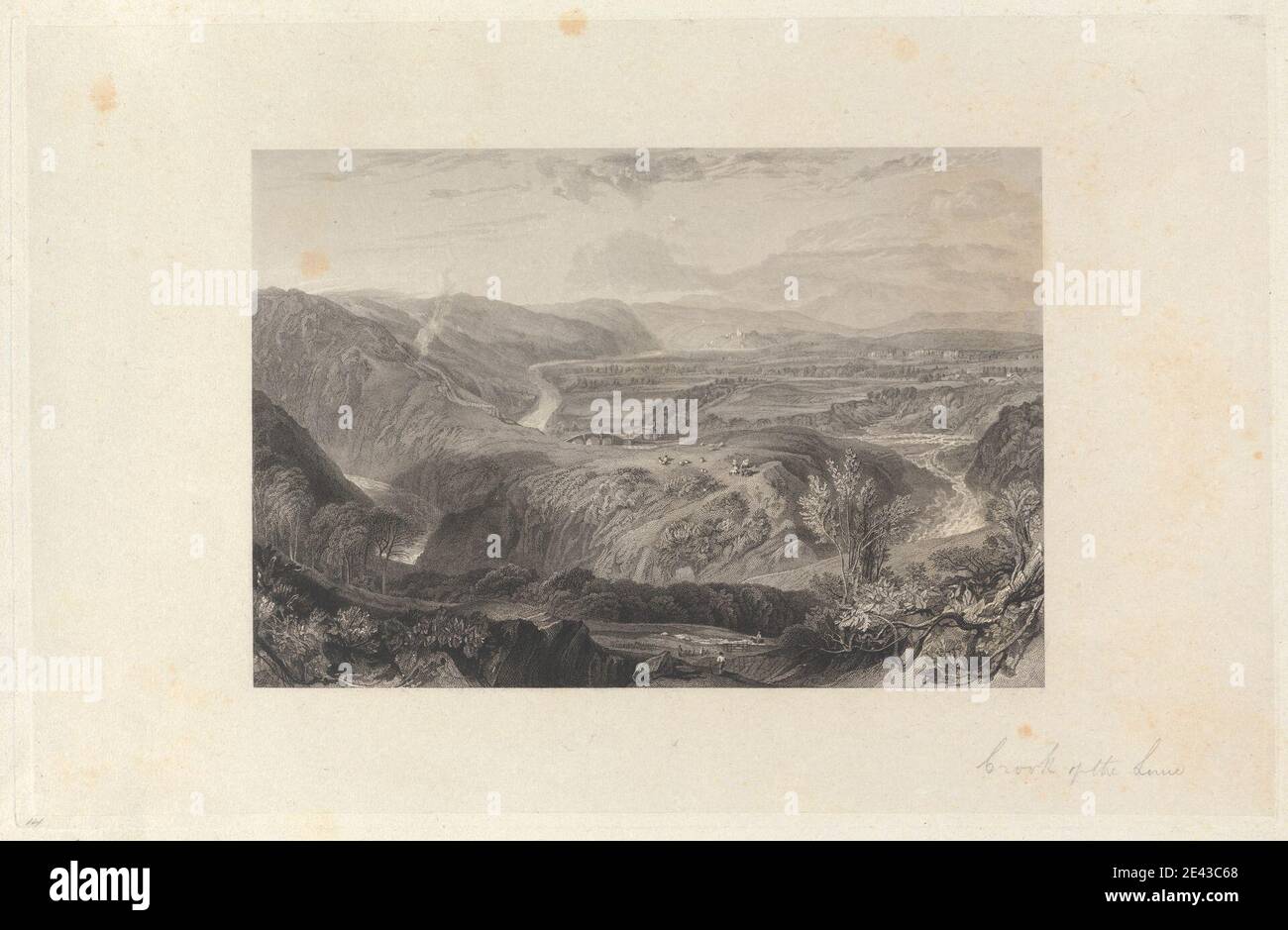 Print made by John Wykeham Archer, 1808â€“1864, British, Crook of the