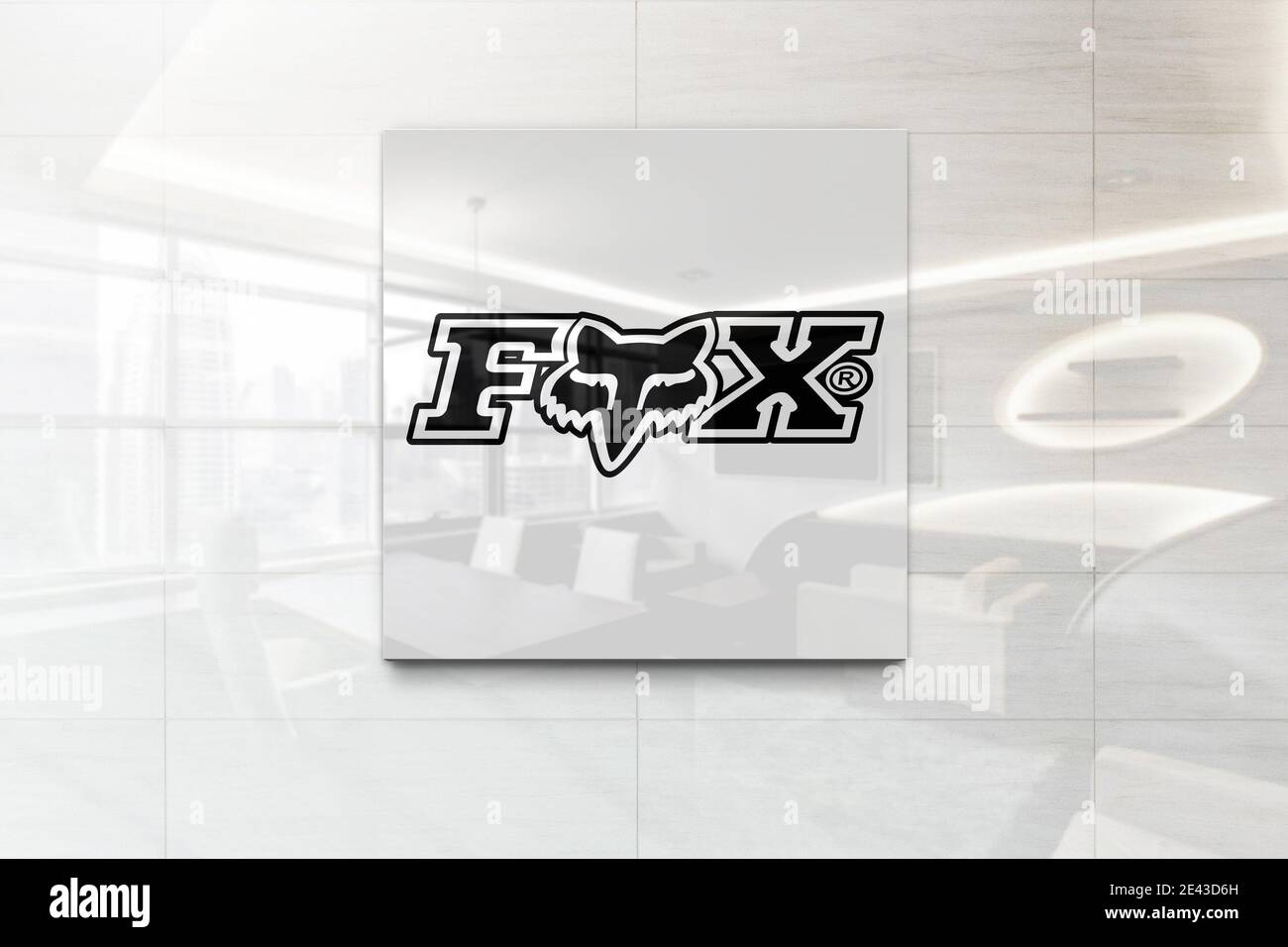 fox racing logo Stock Photo