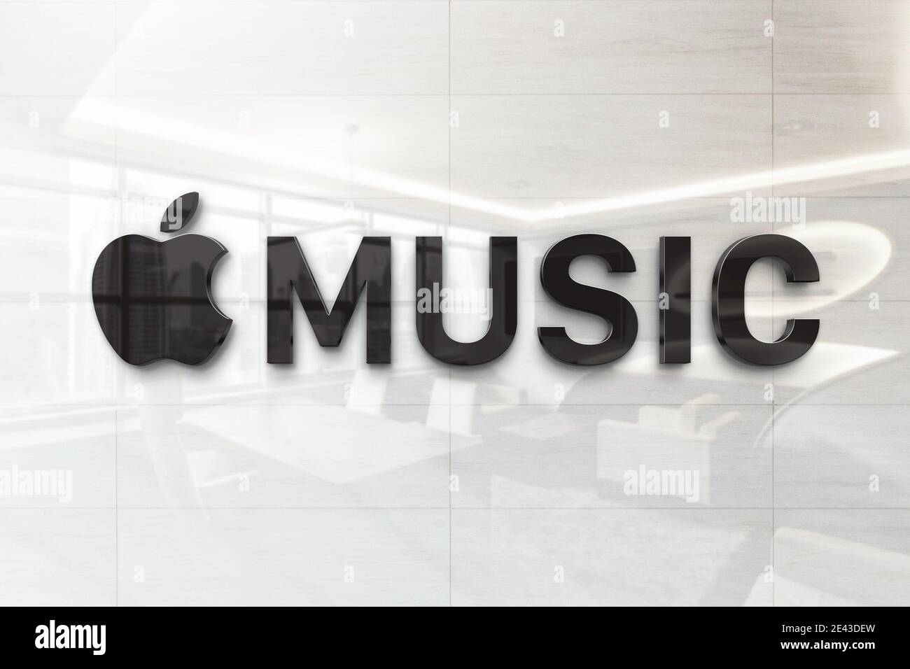 apple music logo Stock Photo