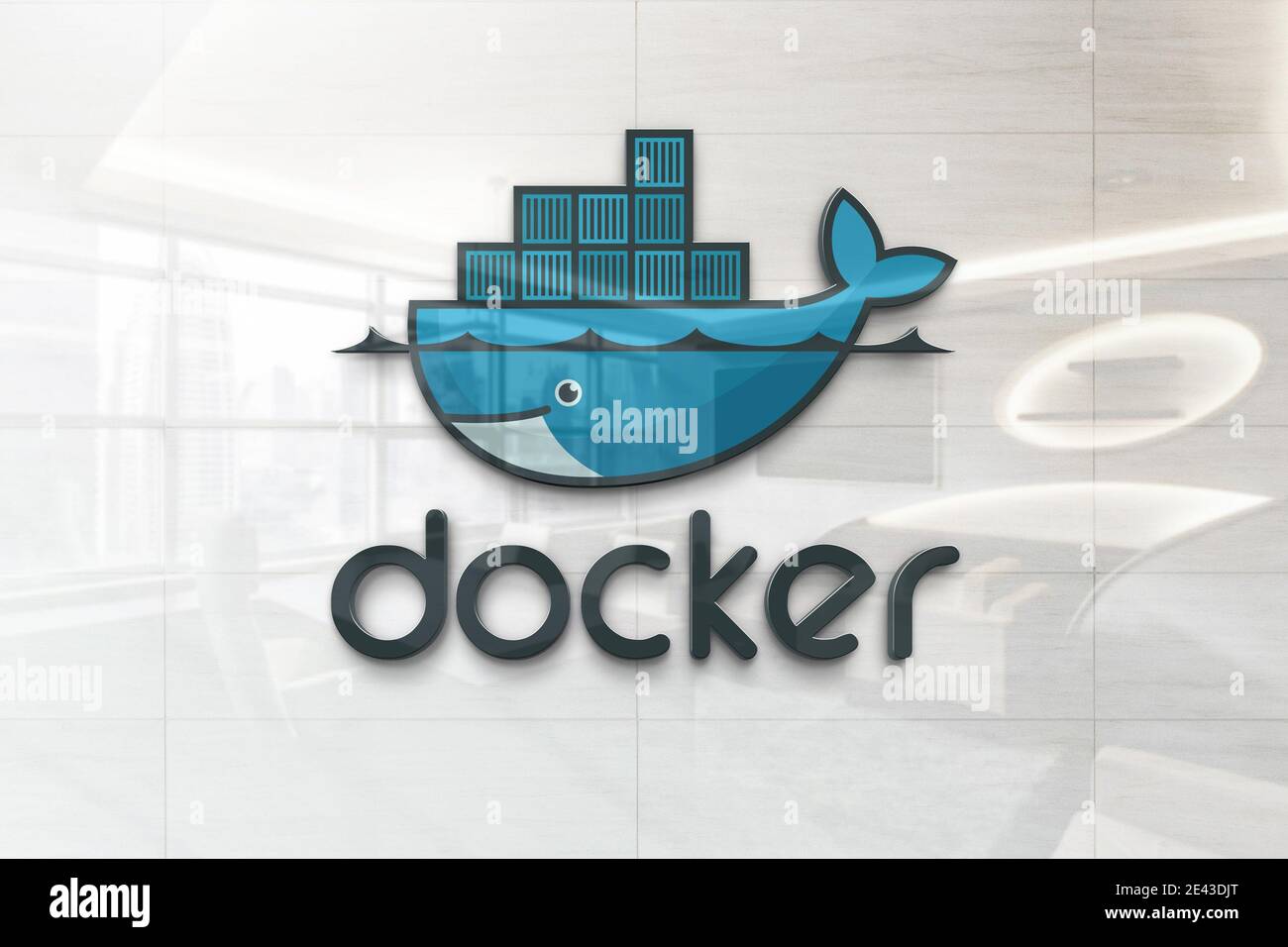 Docker logo hi-res stock photography and images - Alamy