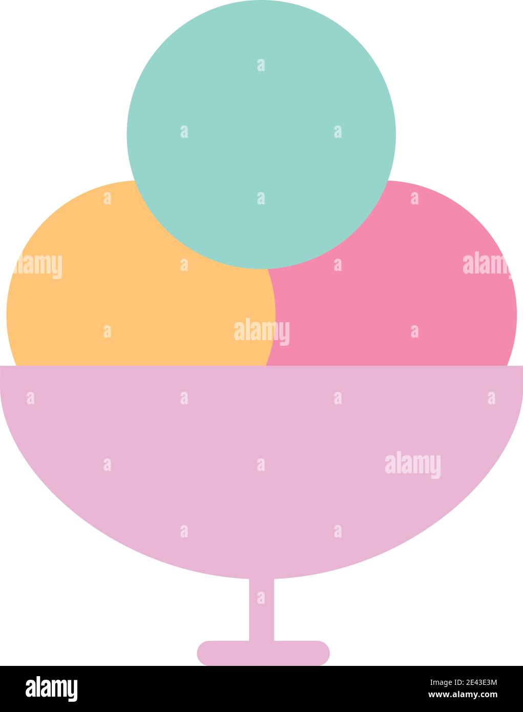 ice cream with balls in cup Stock Vector Image & Art - Alamy