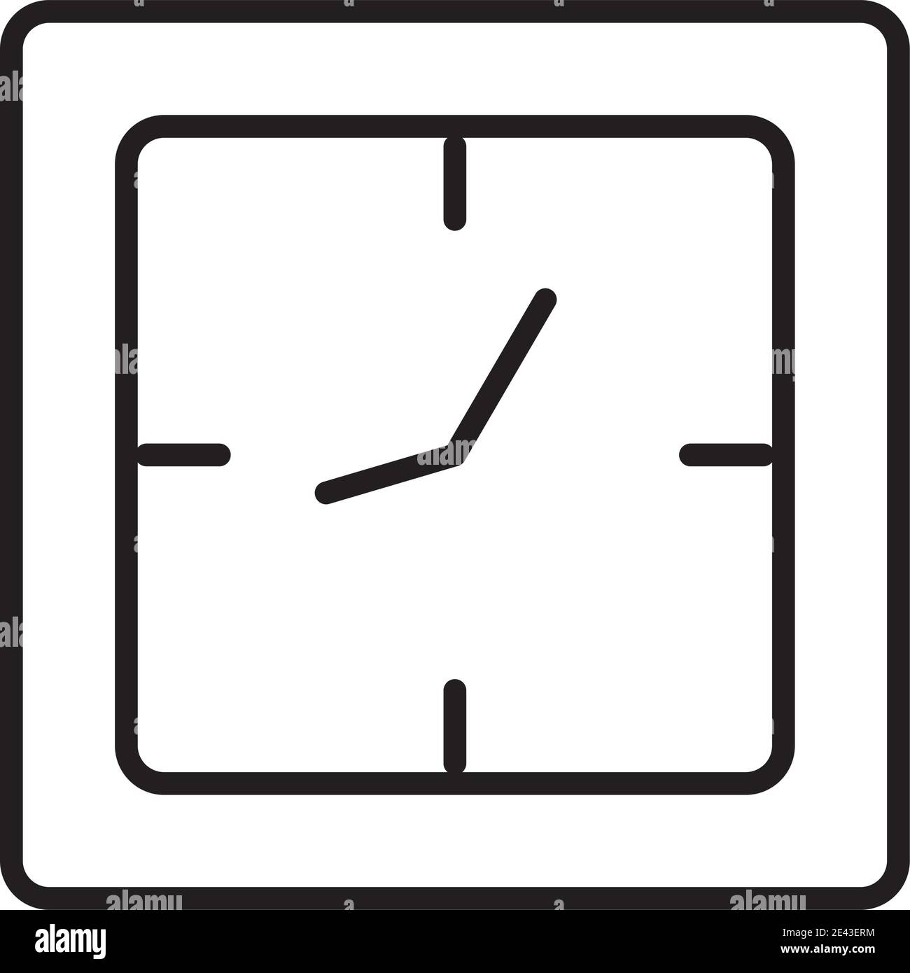 Square clock face Black and White Stock Photos & Images - Alamy