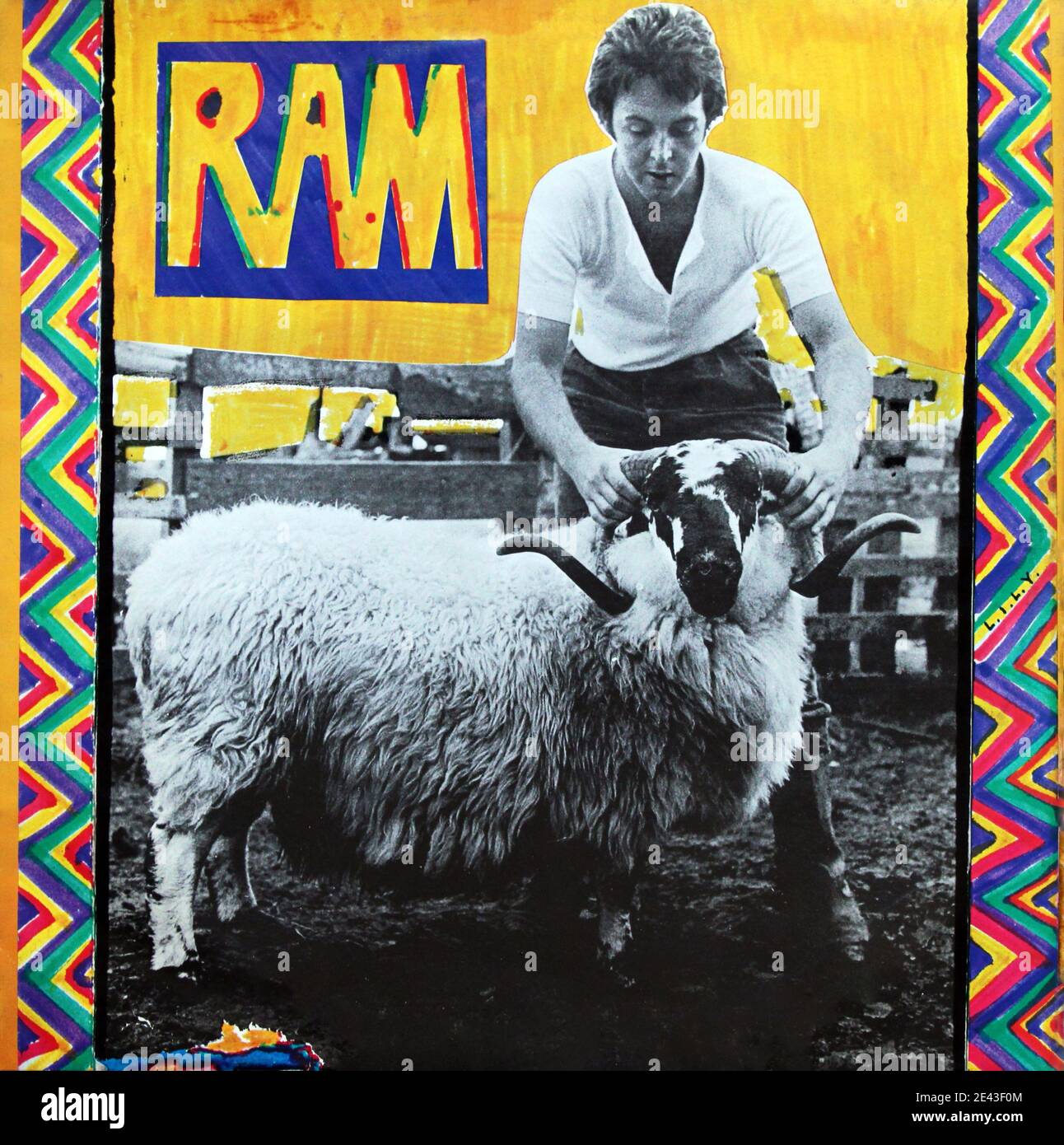 Paul & Linda McCartney: 1971. LP front cover: Ram Stock Photo - Alamy