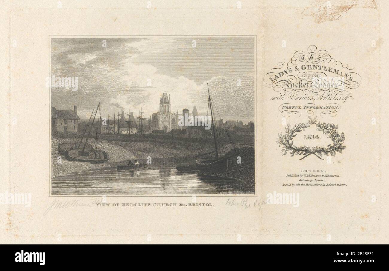 John Pye, 1782â€“1874, British, View of Radcliffe Church, Bristol, 1814