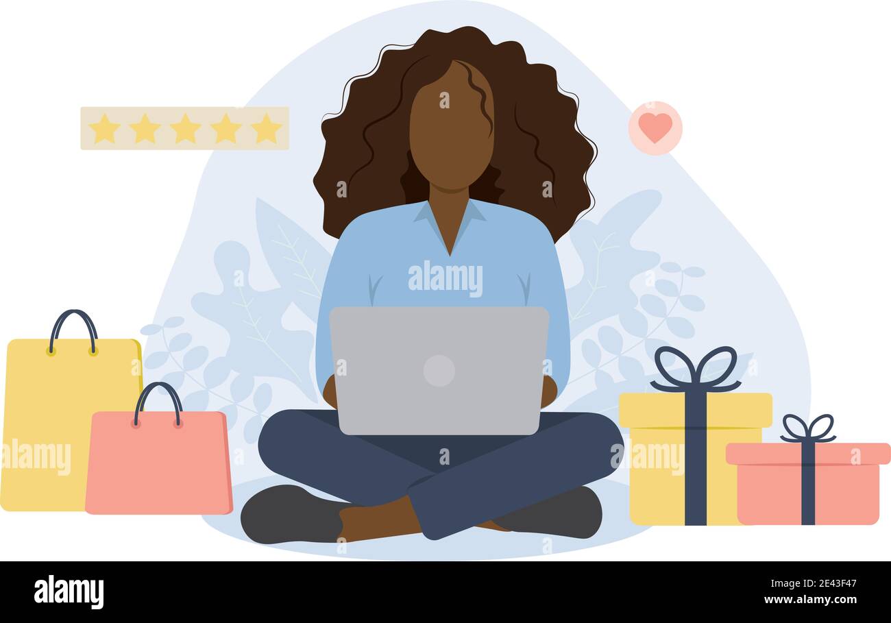Seated black woman hi-res stock photography and images - Alamy