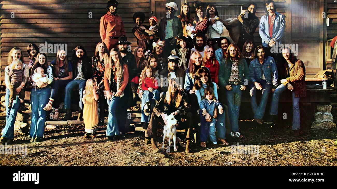 The Allman Brothers Band: 1974. LP total inside cover: Brothers and Sisters Stock Photo