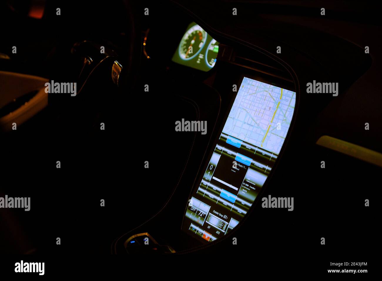 Unveiling of the first massproduced allelectric car in history, the Tesla Model S, that is