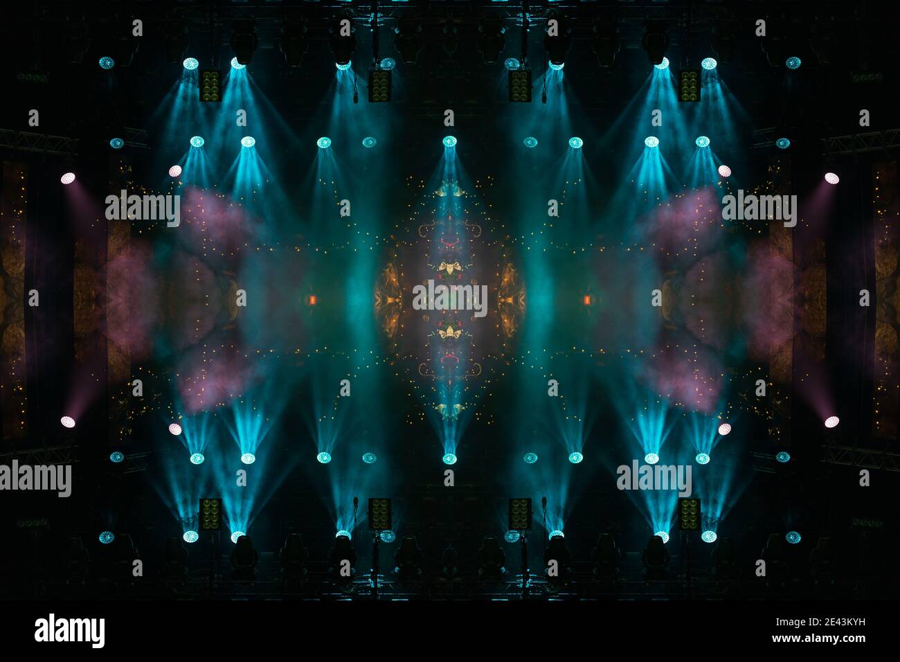 Stage Design Texture Abstract texture background for design. Stage light and smoke on stage ...