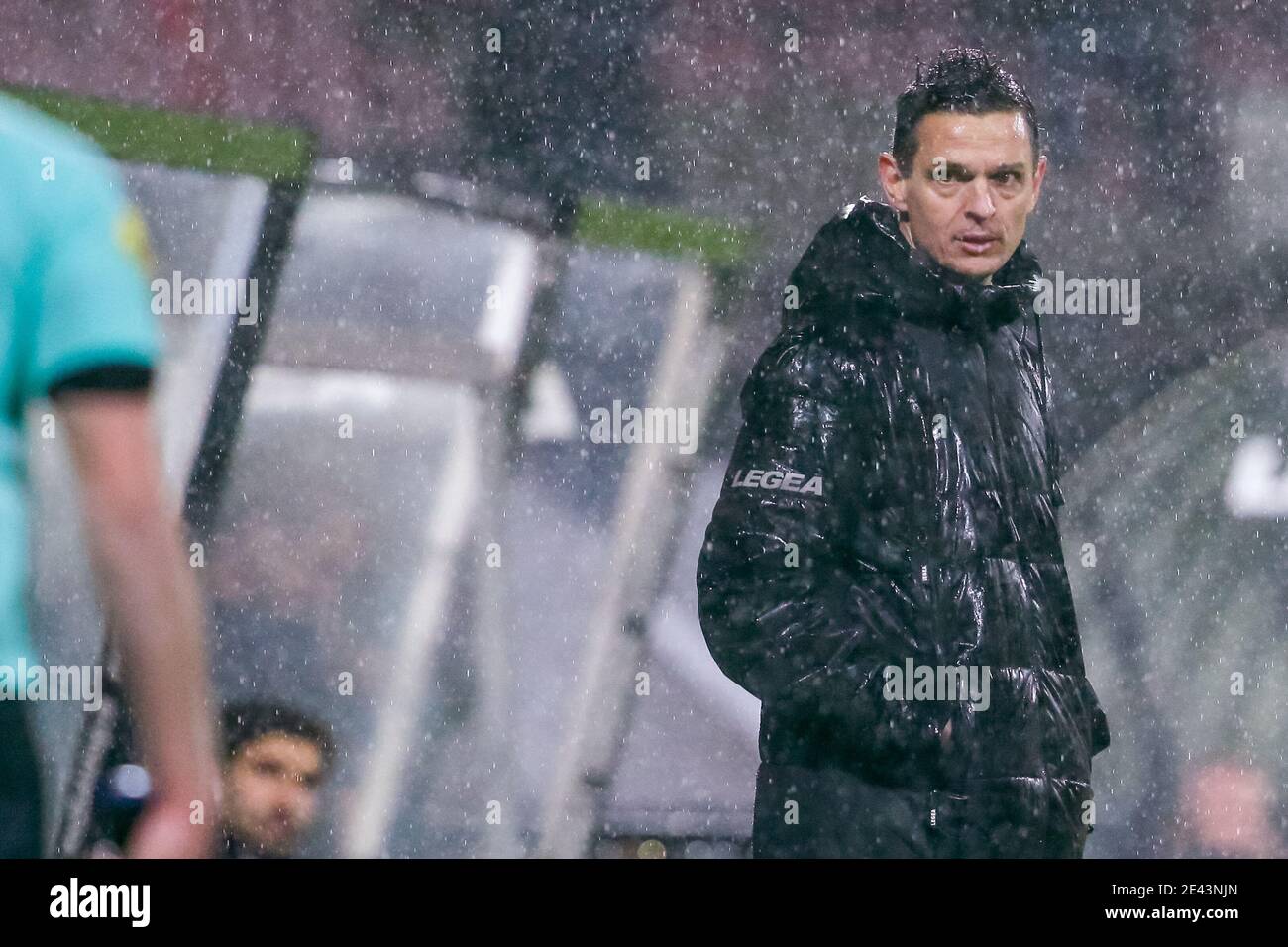 NIJMEGEN, NETHERLANDS - JANUARY 21: (L-R): Arian Kastrati of Fortuna  Sittard disappointed after defeat in extra time (3:2) during the Dutch KNVB  Cup m Stock Photo - Alamy