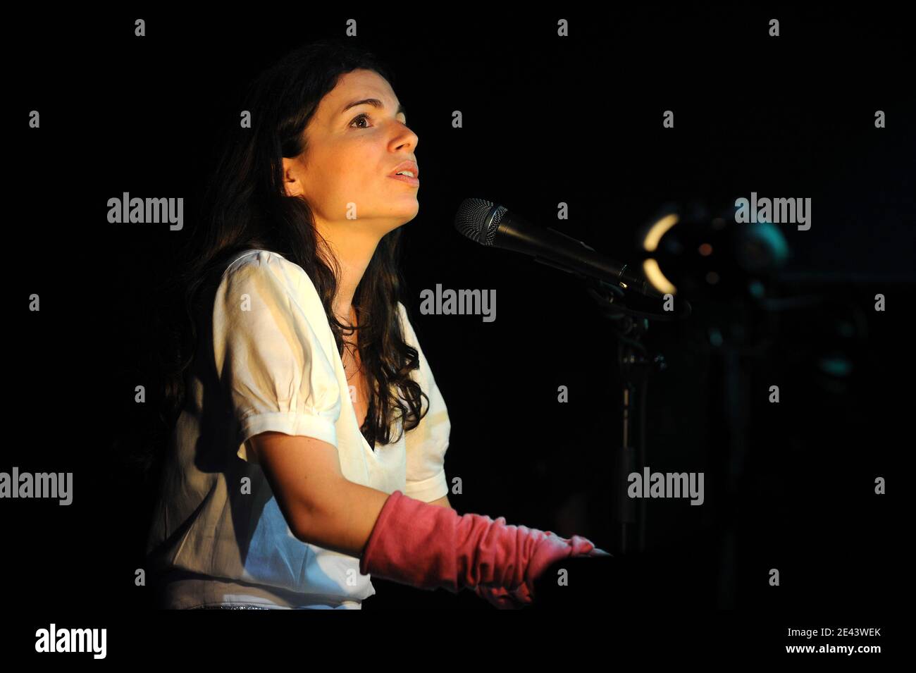 Yael Naim performs at the Montreux Jazz Festival, in Montreux, Switzerland on June 7, 2008. Photo by Loona/ABACAPRESS.COM Stock Photo