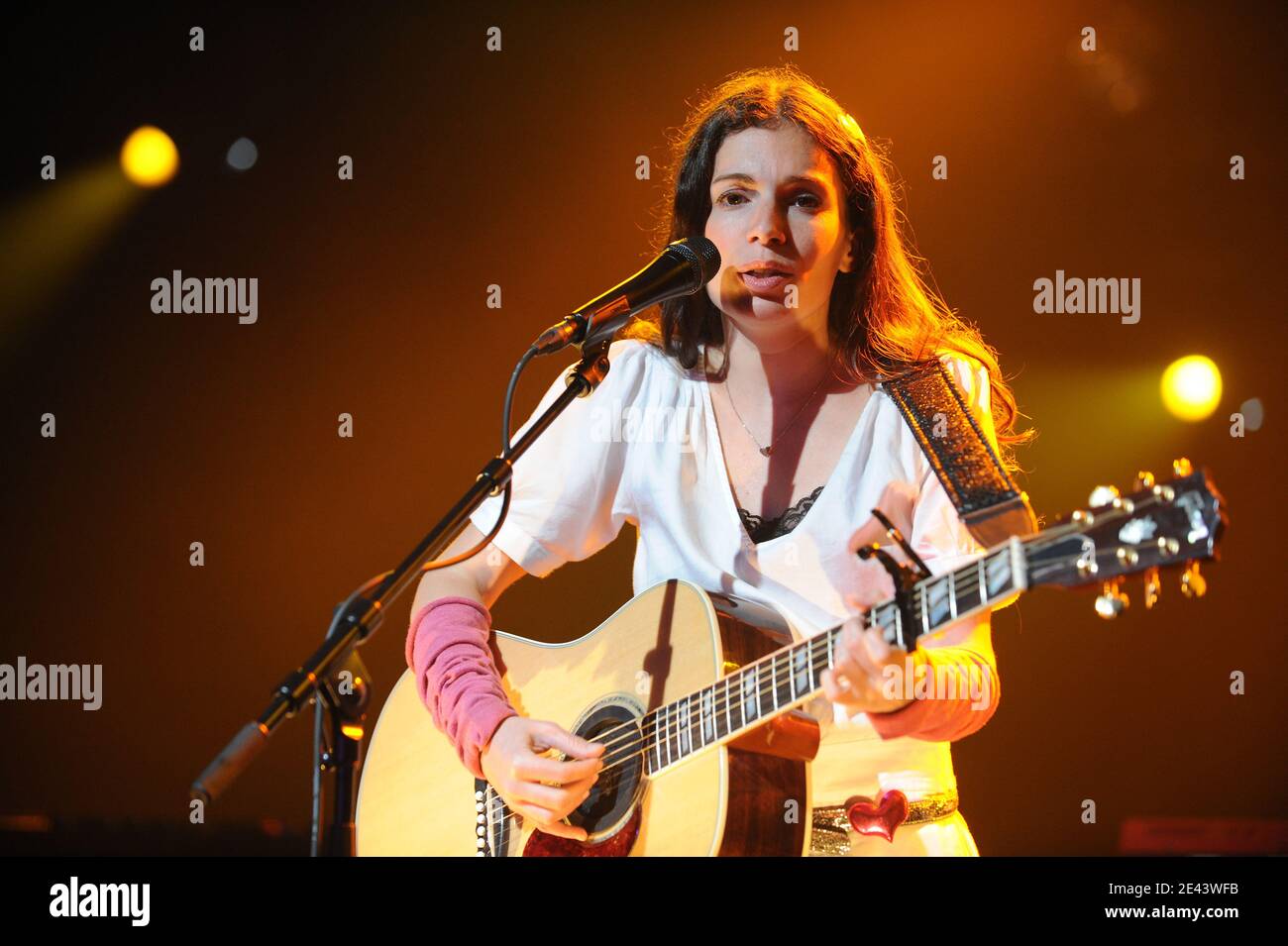 Yael Naim performs at the Montreux Jazz Festival, in Montreux, Switzerland on June 7, 2008. Photo by Loona/ABACAPRESS.COM Stock Photo