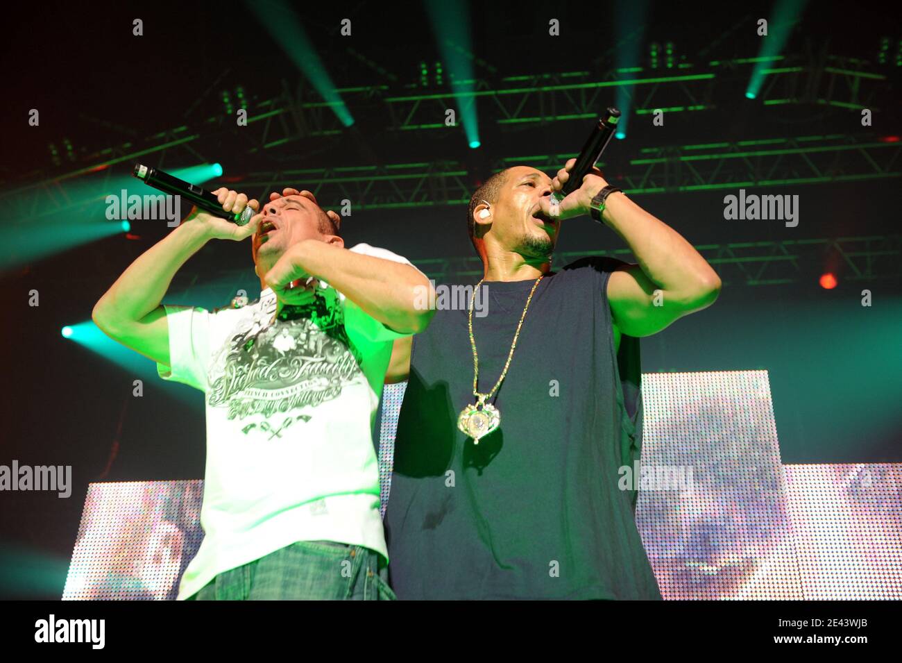 Ntm Rappers NTM performs in Geneva, Switzerland on October 10, 2008. Photo by Loona ...